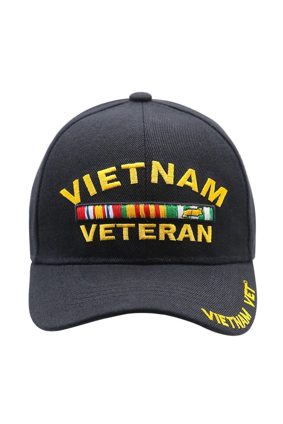 U.S. Marine Corps Vietnam Veteran Official Cap with Military Ribbon