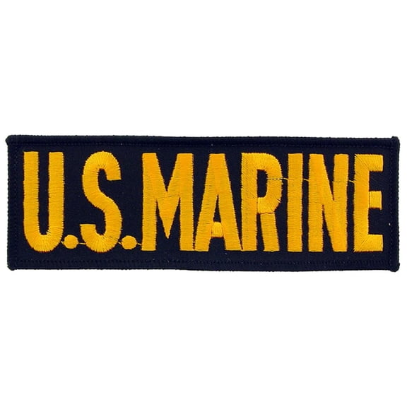 U.S. Marine Patch Black & Yellow 5 1/4"