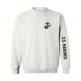 thumbnail image 1 of U.S. Marines Black Sleeve Print Crewneck Sweatshirt, 1 of 3