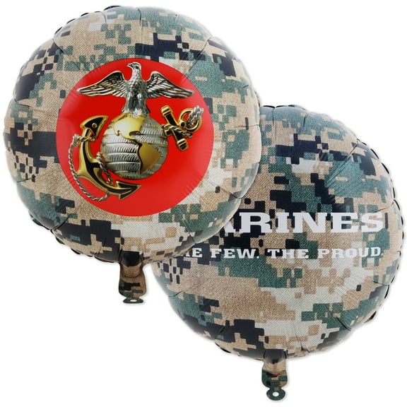 U.S. Marines CAMO Party Balloons (3 Pcs.)! 3 Official Marines Mylar Balloons featuring the Eagle & Globe! Great for your Marines Birthday, Homecoming, Graduation & More. by Havercamp.