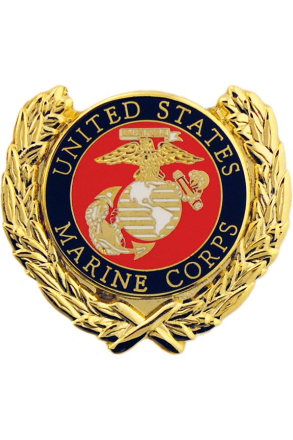 U.S. Marines Corps, USMC 2nd- Officially Licensed Original Artwork, Enamel Lapel Pin - 1.25"