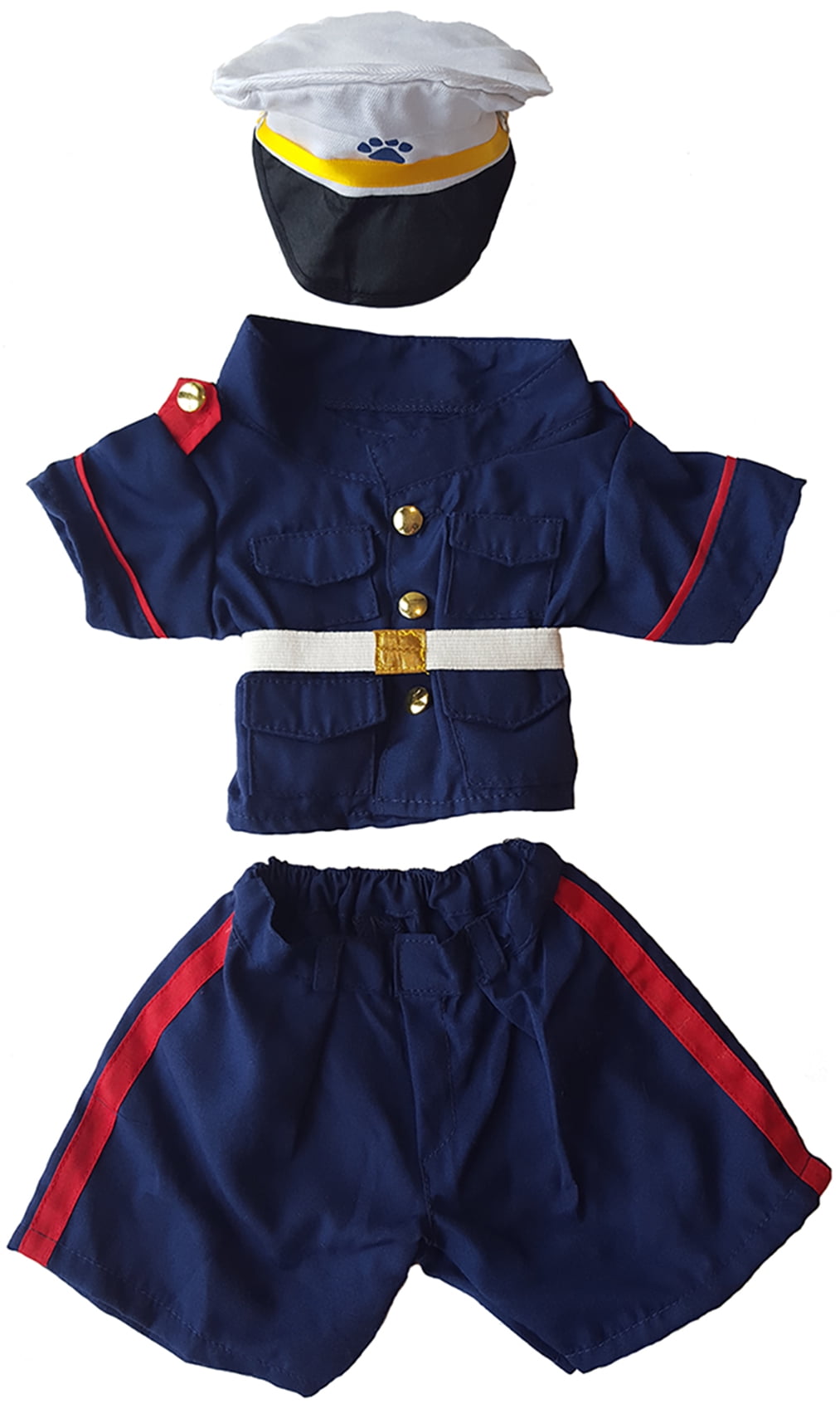 U.S. Marines Dress Blues Outfit Teddy Bear Clothes Fits Most 14 - 18 Build -a-bear and Make Your Own Stuffed Animals 