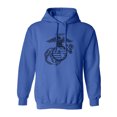 thumbnail image 1 of U.S. Marines "Eagle, Globe and Anchor" Adult Hooded Sweatshirt, 1 of 3
