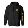 thumbnail image 1 of U.S. Marines Gold Sleeve Print Adult Hooded Sweatshirt, 1 of 3