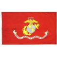 thumbnail image 1 of U.S. Marines Military Flag, 3x5 ft, by NYLGLO, 1 of 4