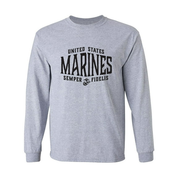 U.S. Marines Semper Fidelis Adult Long Sleeve T-shirt