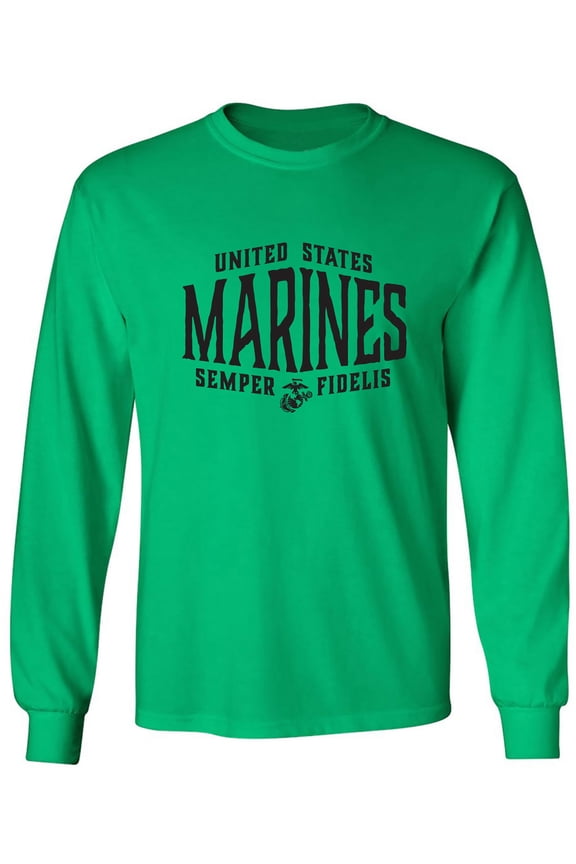 U.S. Marines Semper Fidelis Adult Long Sleeve T-shirt
