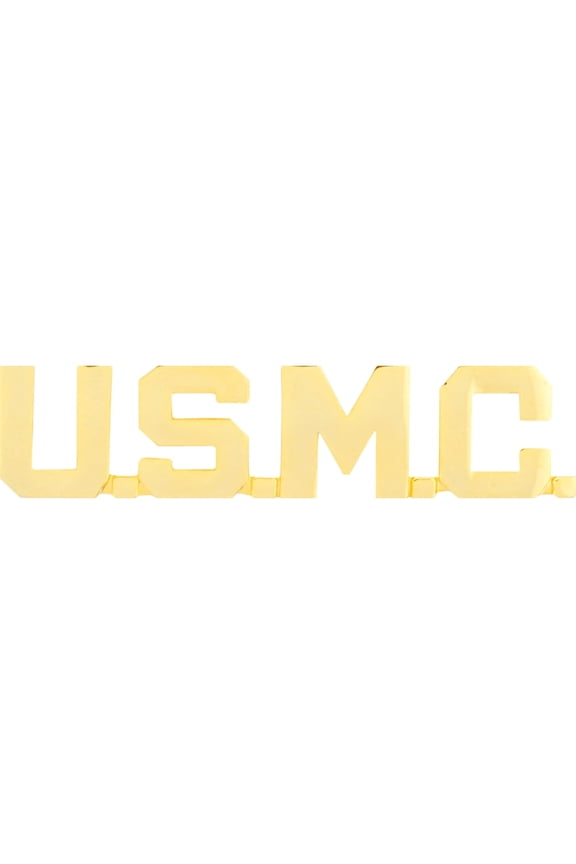 U.S. Marines, U.S.M.C. Scripted Letters - Officially Licensed, Patriotic Enamel Lapel Pin - 1.75"