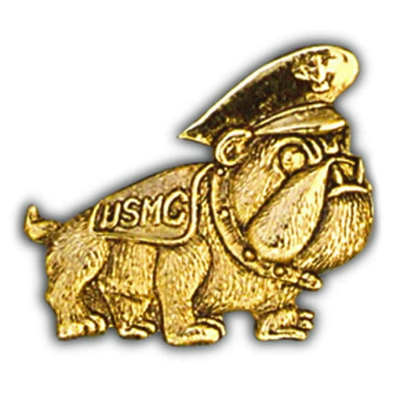 U.S. Marines, USMC Bulldog Emblem Lapel Pin - Officially Licensed Originals, Enamel Pin - 1.25"