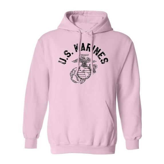 U.S. Marines Vintage Arch Black Ink Adult Hooded Sweatshirt