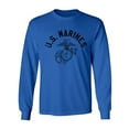 thumbnail image 1 of U.S. Marines Vintage Arch Black Ink Adult Long Sleeve T-shirt, 1 of 3