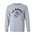 thumbnail image 1 of U.S. Marines Vintage Arch Black Ink Adult Long Sleeve T-shirt, 1 of 3
