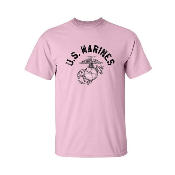 U.S. Marines Vintage Arch Black Ink Adult Short Sleeve T-shirt