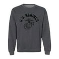 thumbnail image 1 of U.S. Marines Vintage Arch Black Ink Crewneck Sweatshirt, 1 of 3