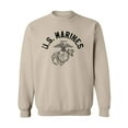 thumbnail image 1 of U.S. Marines Vintage Arch Black Ink Crewneck Sweatshirt, 1 of 3