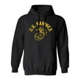 thumbnail image 1 of U.S. Marines Vintage Arch Gold Ink Adult Hooded Sweatshirt, 1 of 3