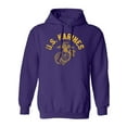 thumbnail image 1 of U.S. Marines Vintage Arch Gold Ink Adult Hooded Sweatshirt, 1 of 3