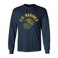 thumbnail image 1 of U.S. Marines Vintage Arch Gold Ink Adult Long Sleeve T-shirt, 1 of 3