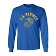 thumbnail image 1 of U.S. Marines Vintage Arch Gold Ink Adult Long Sleeve T-shirt, 1 of 3