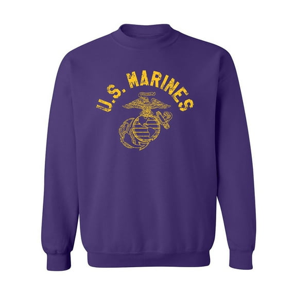 U.S. Marines Vintage Arch Gold Ink Crewneck Sweatshirt