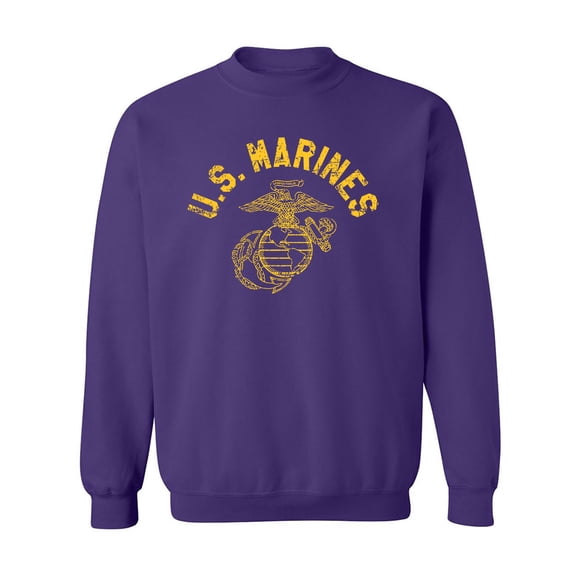 U.S. Marines Vintage Arch Gold Ink Crewneck Sweatshirt