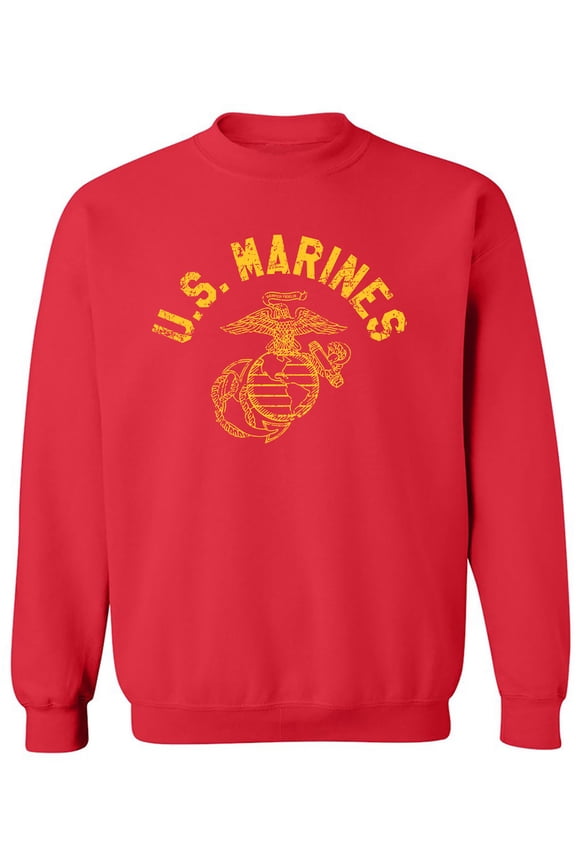 U.S. Marines Vintage Arch Gold Ink Crewneck Sweatshirt