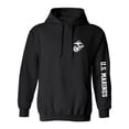 thumbnail image 1 of U.S. Marines White Sleeve Print Adult Hooded Sweatshirt, 1 of 3