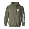 thumbnail image 1 of U.S. Marines White Sleeve Print Adult Hooded Sweatshirt, 1 of 3