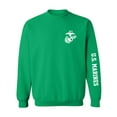 thumbnail image 1 of U.S. Marines White Sleeve Print Crewneck Sweatshirt, 1 of 3