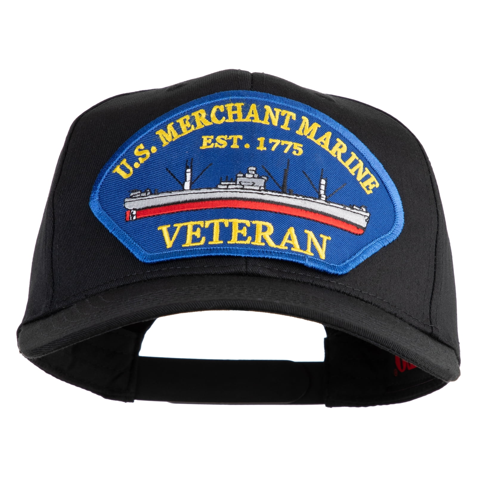 U.S. Merchant Marine EST 1775 Veteran Blue Patched Solid Cotton Twill ...
