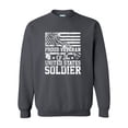 thumbnail image 1 of U.S Military Proud Veteran of the United States Soldier Unisex Crewneck Sweatshirt-Charcoal-xxl, 1 of 4