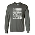 thumbnail image 1 of U.S Military Proud Veteran of the United States Soldier Unisex Long Sleeve T-shirt-Charcoal-large, 1 of 4