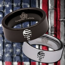 U.S. Military Skull Tungsten Carbide Ring