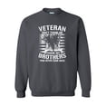 thumbnail image 1 of U.S Military Veteran Don't Thank Me Thank My Brothers  Unisex Crewneck Sweatshirt-Charcoal-large, 1 of 4