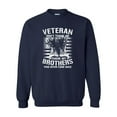thumbnail image 1 of U.S Military Veteran Don't Thank Me Thank My Brothers  Unisex Crewneck Sweatshirt-Navy-large, 1 of 4