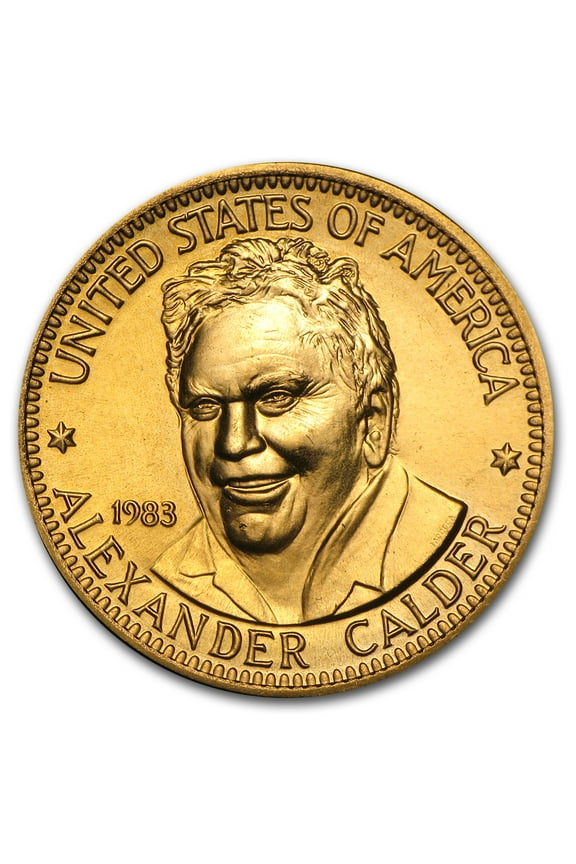 1/2 oz Gold Commemorative Arts Medal Alexander Calder