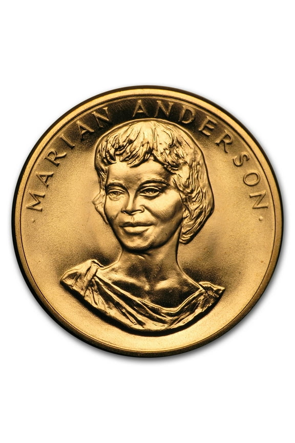 1/2 oz Gold Commemorative Arts Medal Marian Anderson