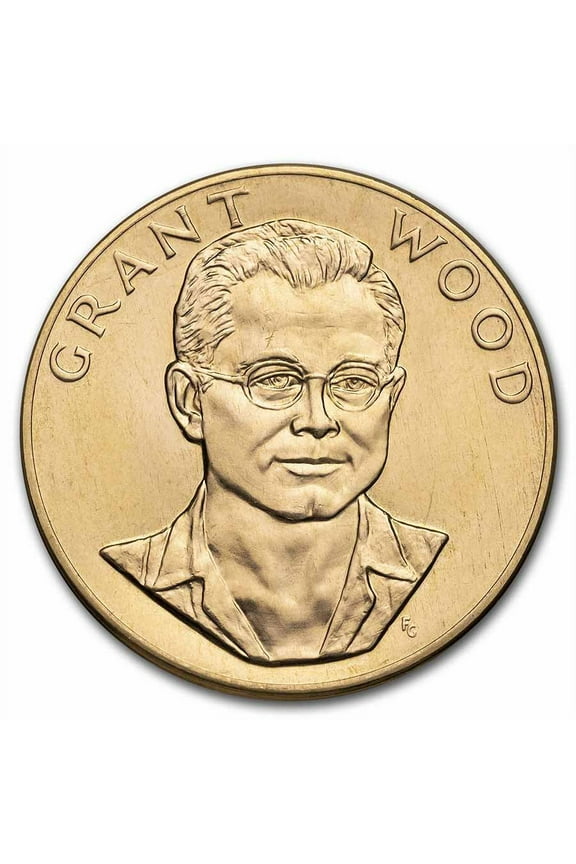 1 oz Gold Commemorative Arts Medal Grant Wood