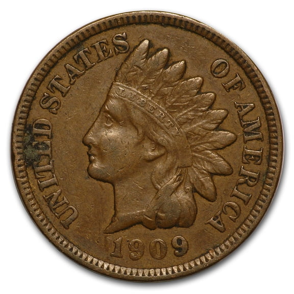 U.S. Mint 1909 Indian Head Cent Collectable Coins Precious Metals, XF, 95% Copper