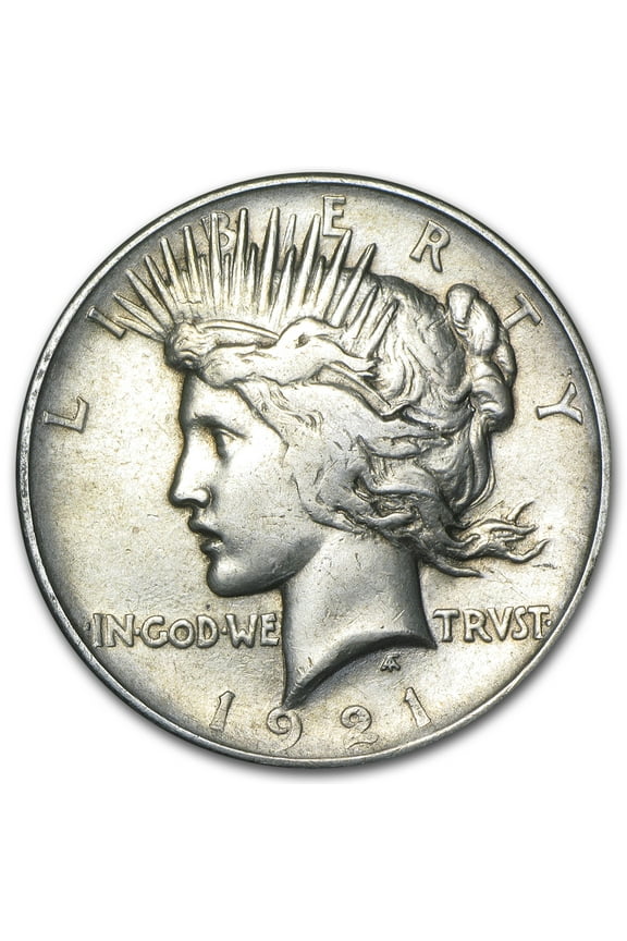 1921 Peace Dollar High Relief, Precious Metals, .77344 oz. Silver, .900 Karats