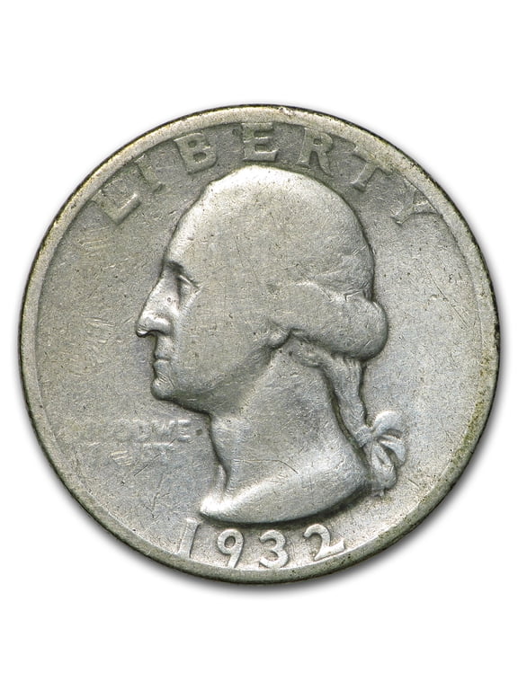 1932-S Washington Quarter Bullion Coin, John Flanagan Design, Fine Silver, .900 Karats