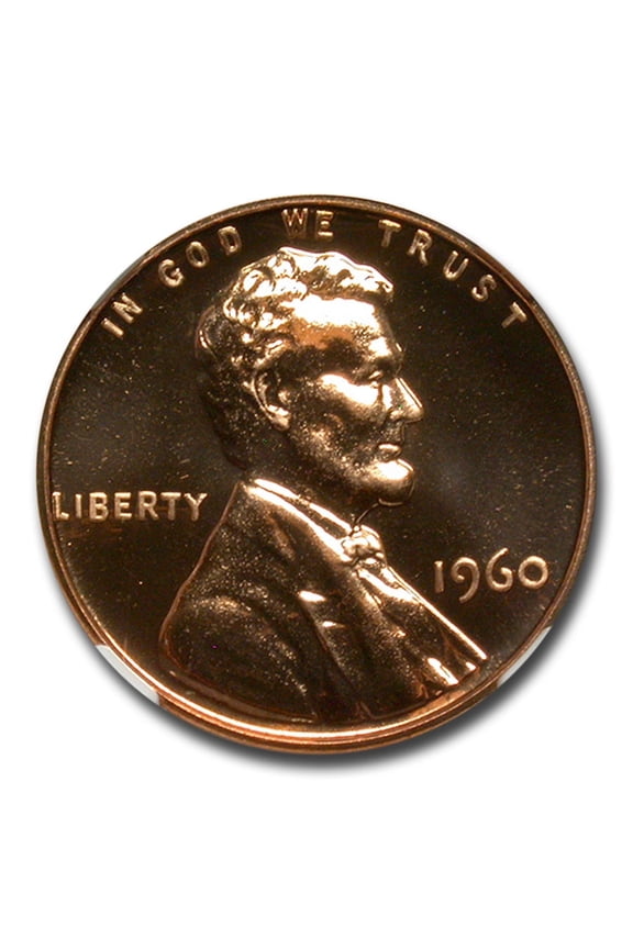 1960 Lincoln Cent PF-69 NGC, Red, Large Date, Proof Coin