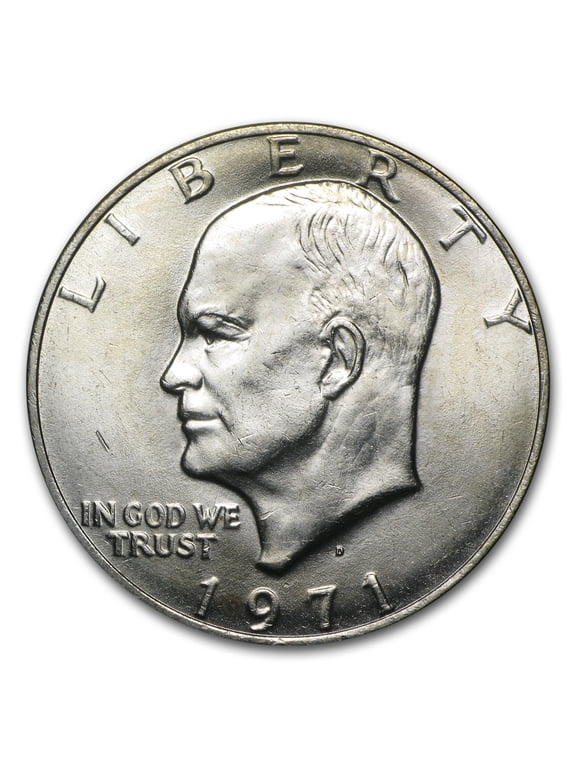 1971-D Clad Eisenhower Dollar, Apollo XI, Brilliant Uncirculated, Copper-Nickel