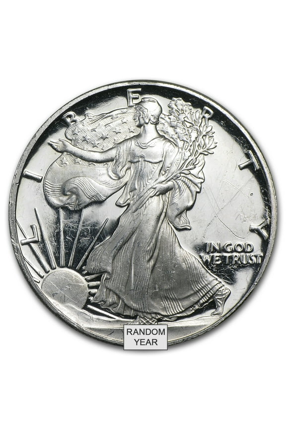 Proof Silver Eagle Coin, 1 oz, Off-Quality, Capsule Only
