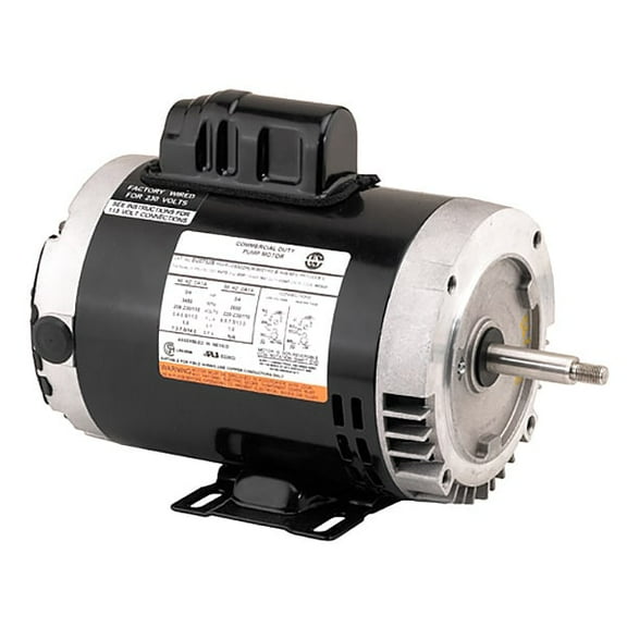 U.S. Motors Motor,1/2 HP,56J Frame,Single Phase EU0504