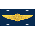 thumbnail image 1 of U.S. Navy Aircrew Wings License Plate, 1 of 1