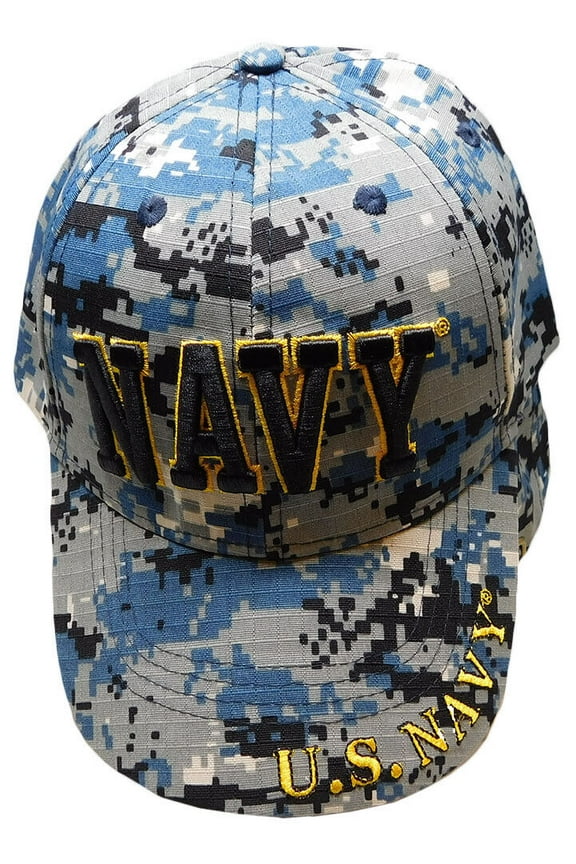 U.S. Navy America's Navy Blue ACU Digital Camouflage Camo Embroidered Hat Cap