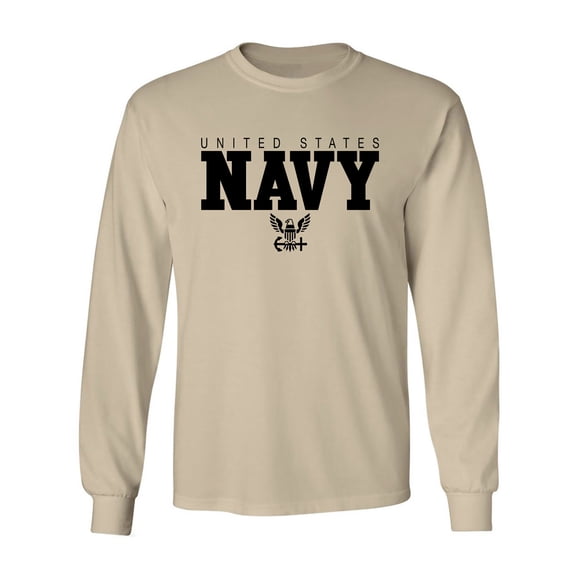 U.S. Navy Anchor Adult Long Sleeve T-shirt