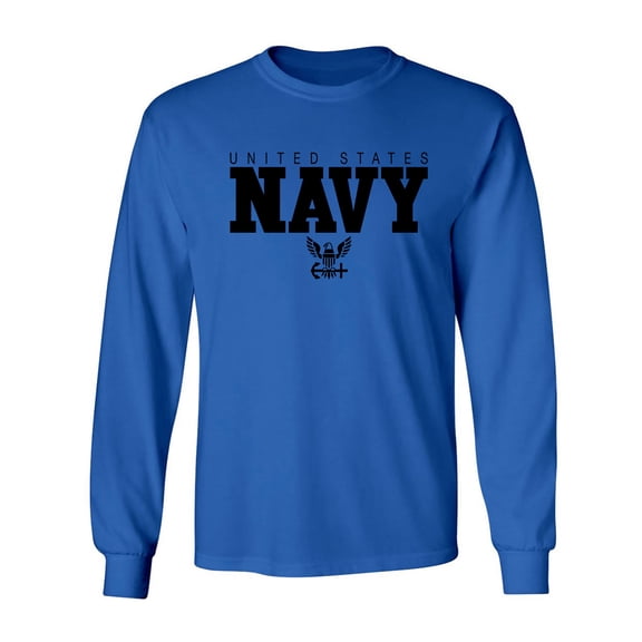 U.S. Navy Anchor Adult Long Sleeve T-shirt