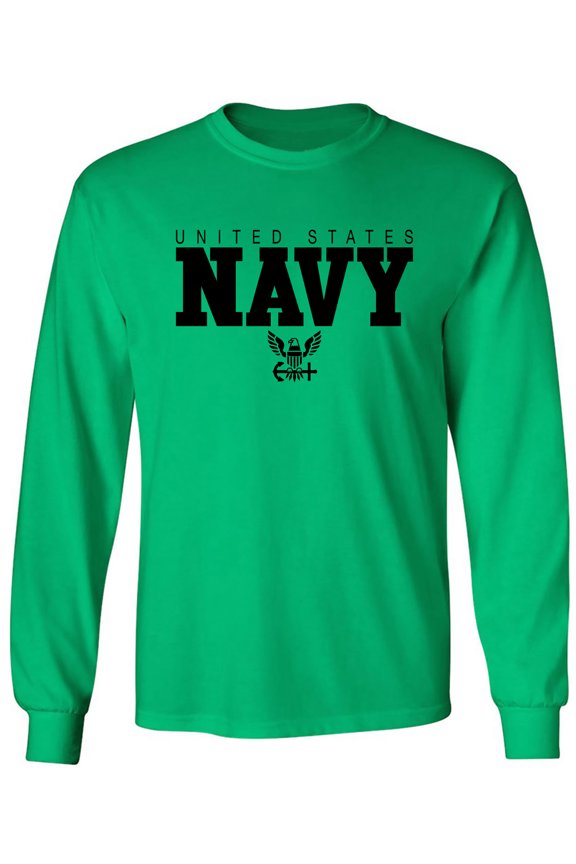 U.S. Navy Anchor Adult Long Sleeve T-shirt